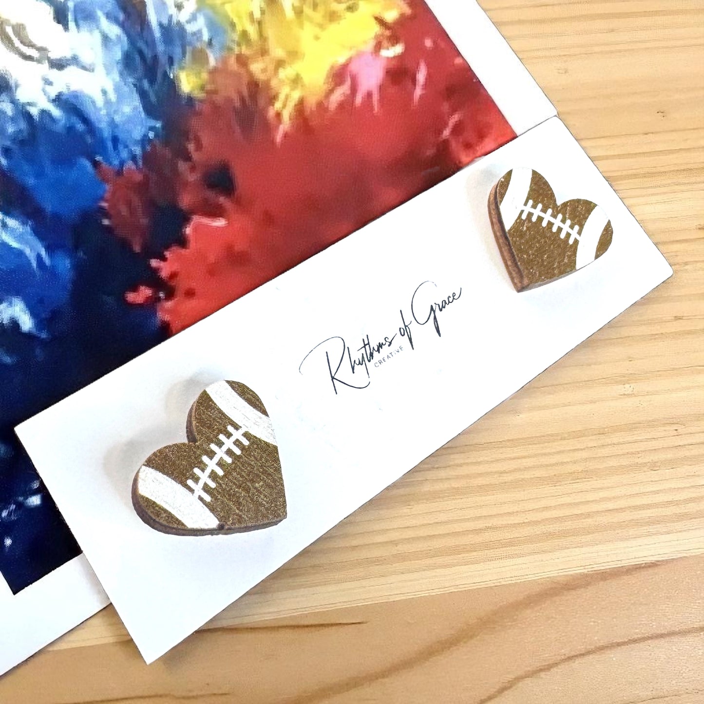 Game Day Glam: Adorable Football Stud Earrings! ๐๐