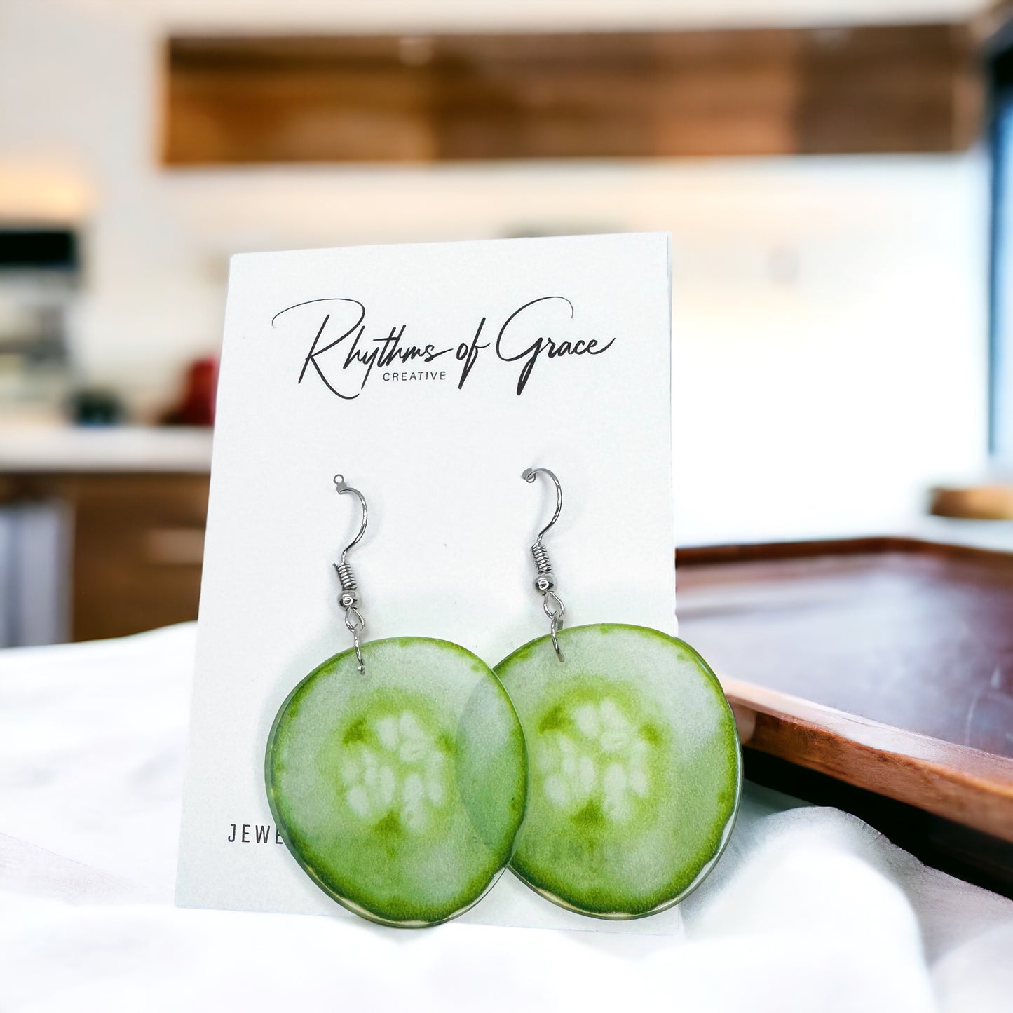 Cucumber Earrings – Freshen Up Your Look!