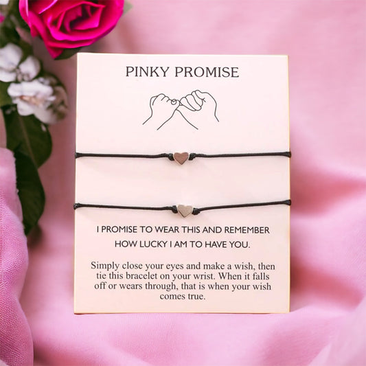 Pinky Promise Bracelet - Friendship Bracelet, Mother’s Day, Beaded Bracelet, Inspirational Gift, Wish Bracelet, Easter Basket