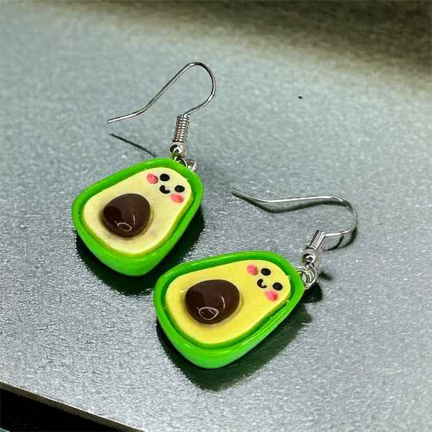 Avocado Dangle Earrings - A Touch of Quirky Chic! 🥑