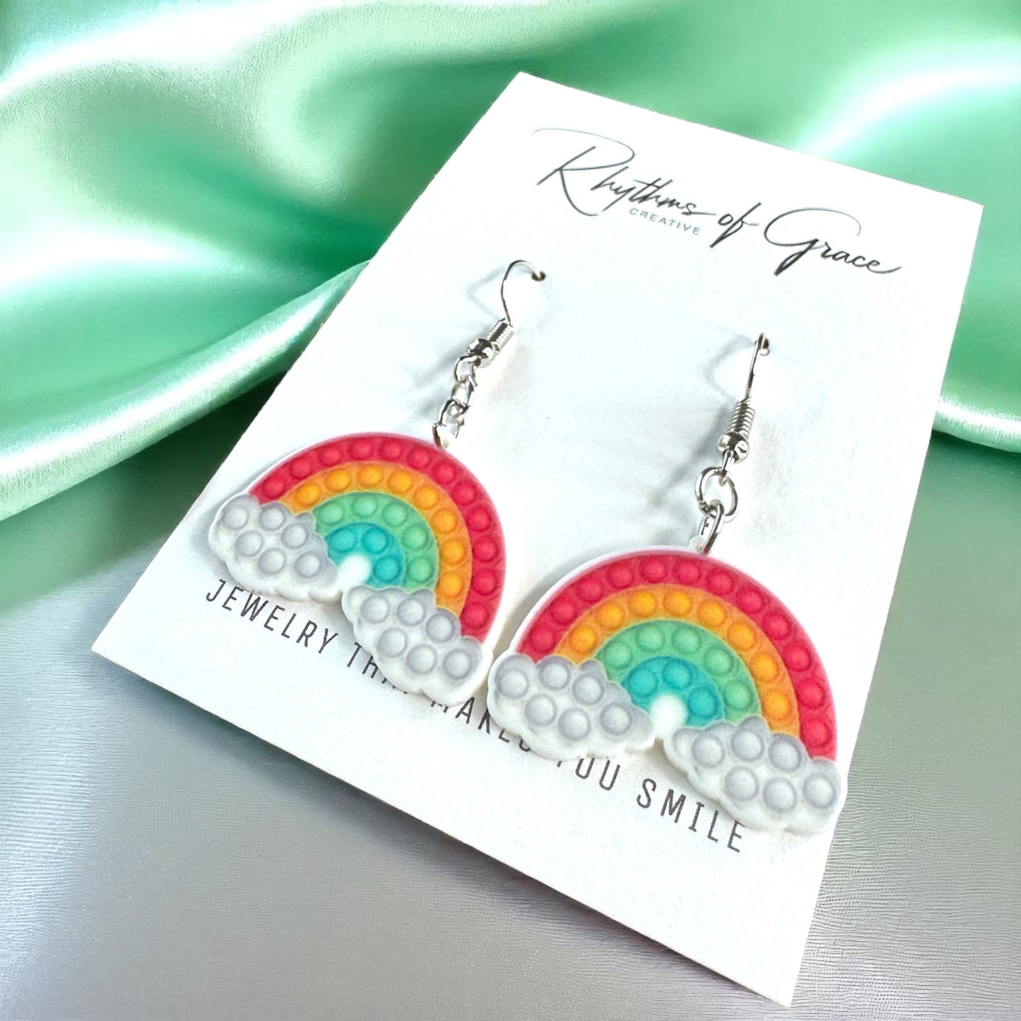 Pop-It Toy Dangle Earrings: A Colorful Twist to Your Style!