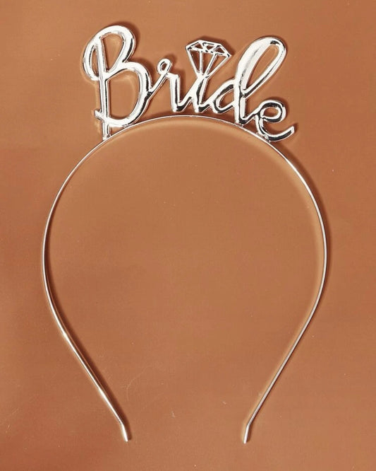 Bride Headband - Bridal Shower Headband, Bride Headpiece, Bachelorette Headpiece, Bachelorette Party, Bridal Shower