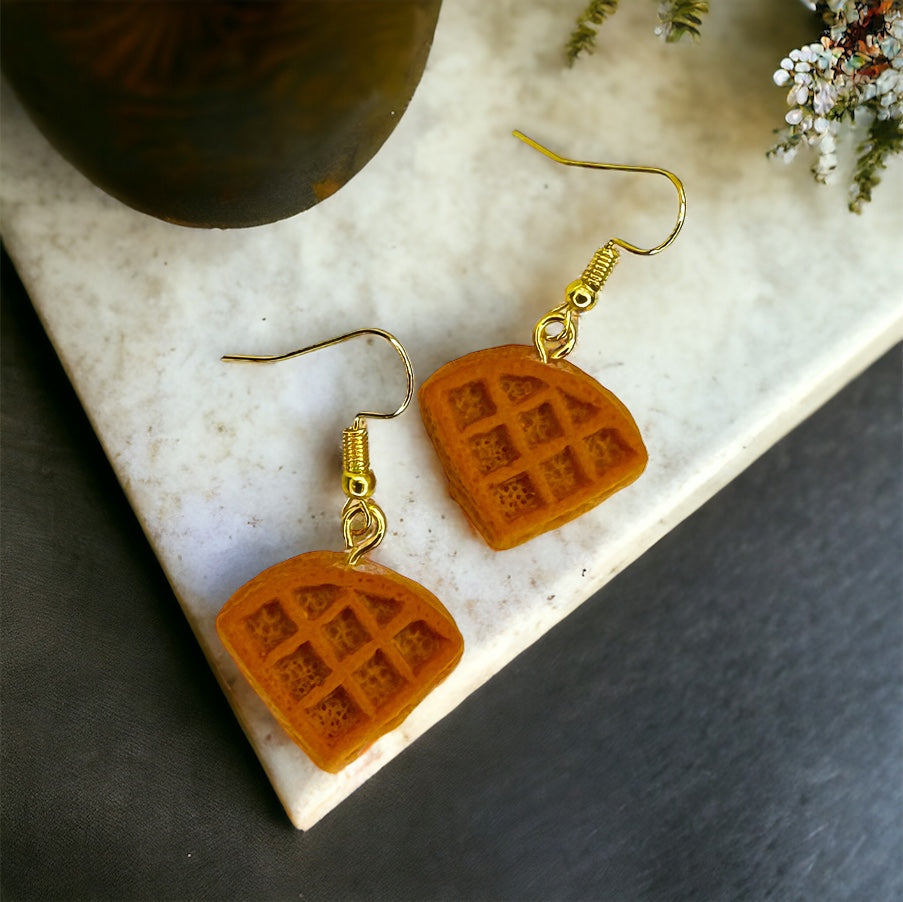 Wake Up Your Wardrobe with Waffle Earrings! 🧇✨