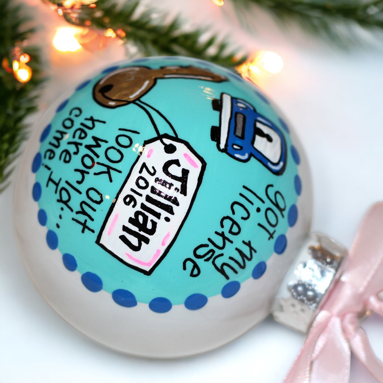 Christmas Ornament: "Driver's License" – Celebrate the New Driver in Your Life