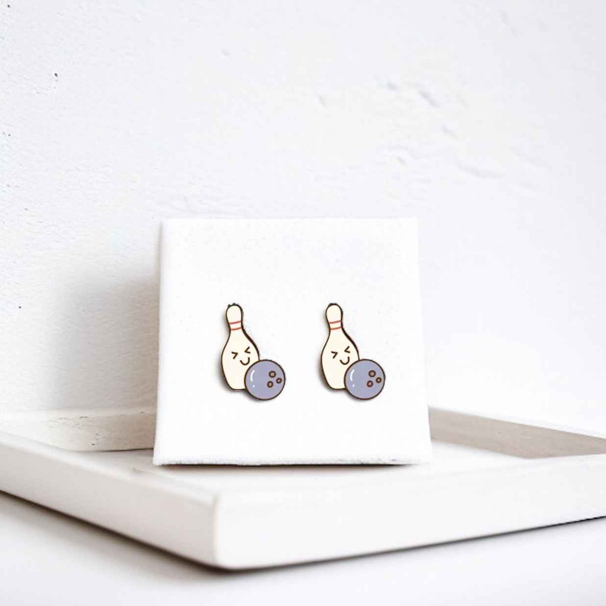 Strike a Pose with Bowling Studs Earrings! 🎳