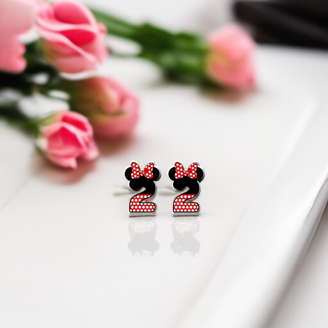 Whimsical Number Stud Earrings: Celebrate Your Age in Style!
