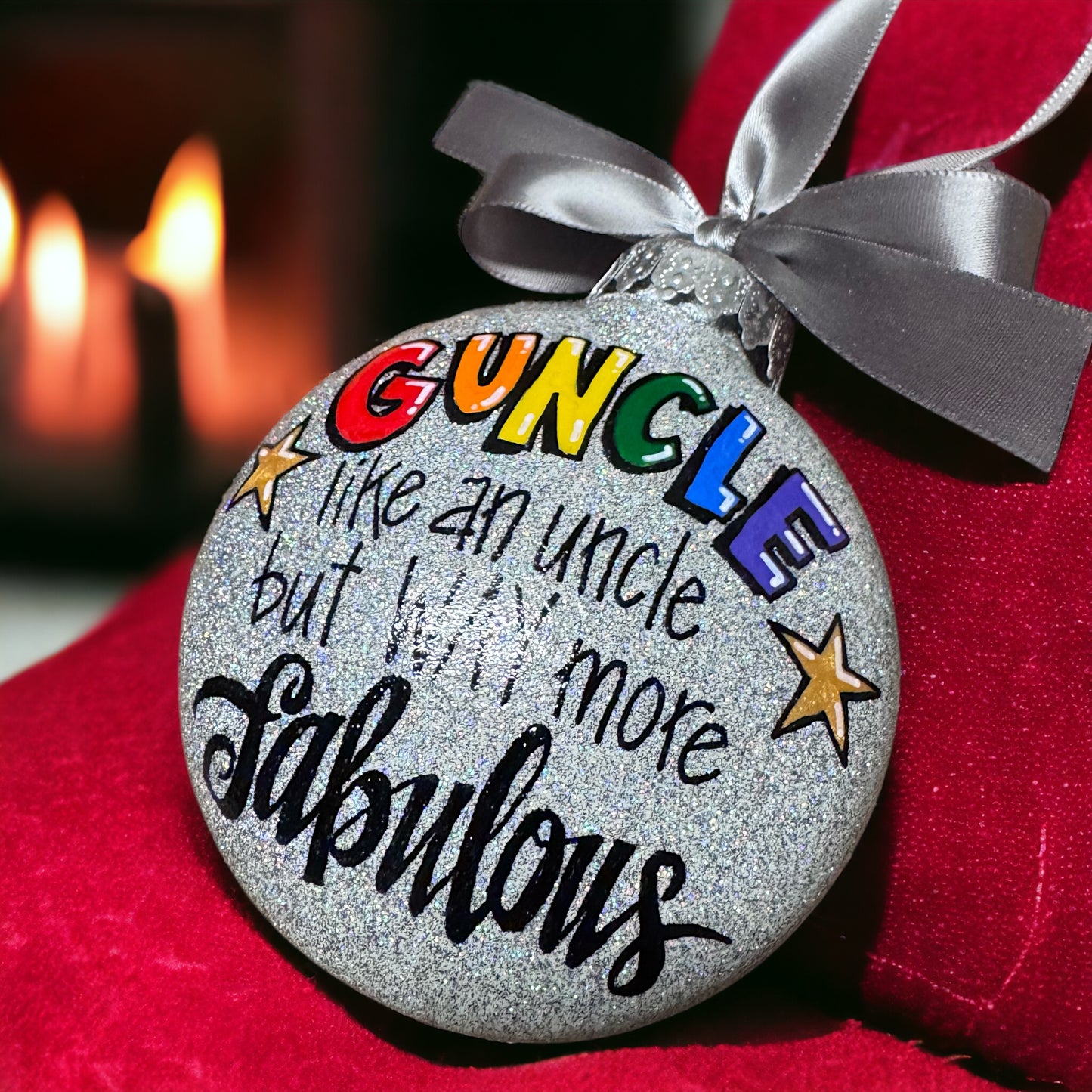 Christmas Ornament: GUNCLE – Your Fabulous Holiday Sidekick!