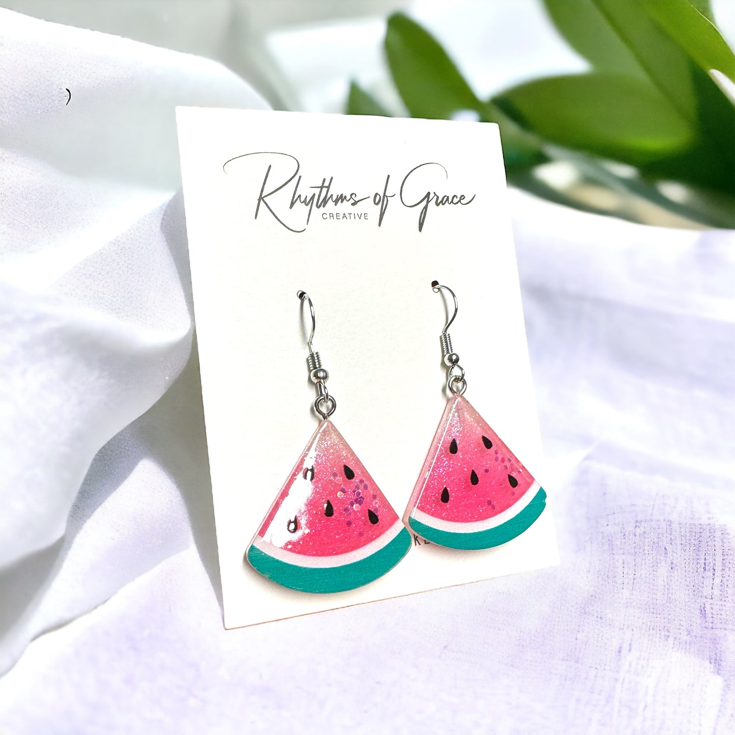 Juicy Watermelon Earrings - A Slice of Summer Fun! 🍉