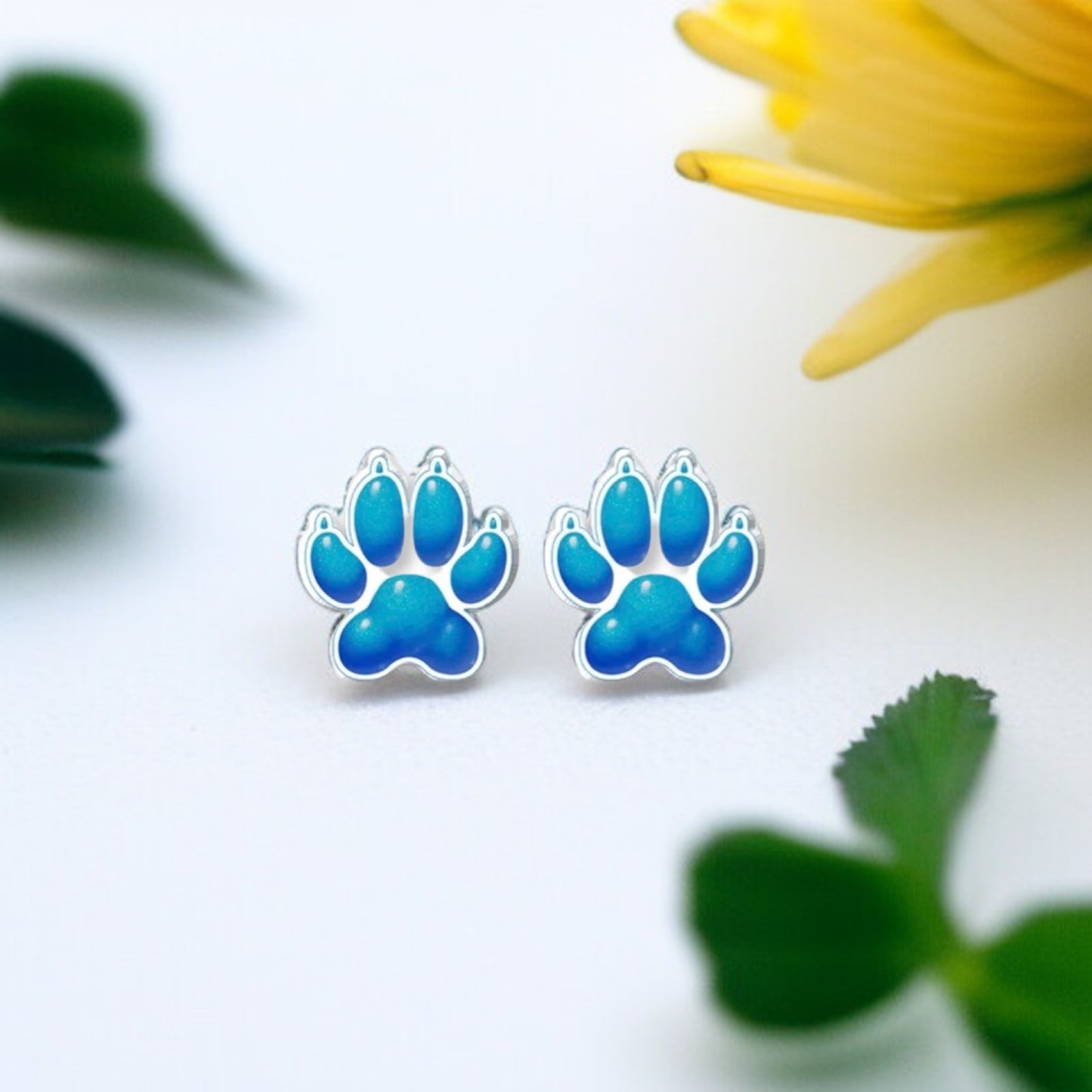 Vibrant Paw Print Studs – A Pawfect Gift! 🐾 10 Colors Available!