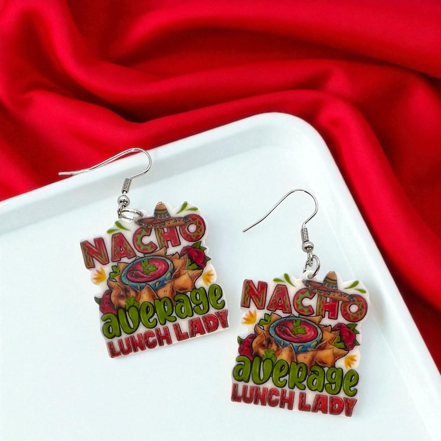 Lunch Lady Earrings: Celebrate the Heroes of the Cafeteria! 🌮 - Rhythms of Grace Creative