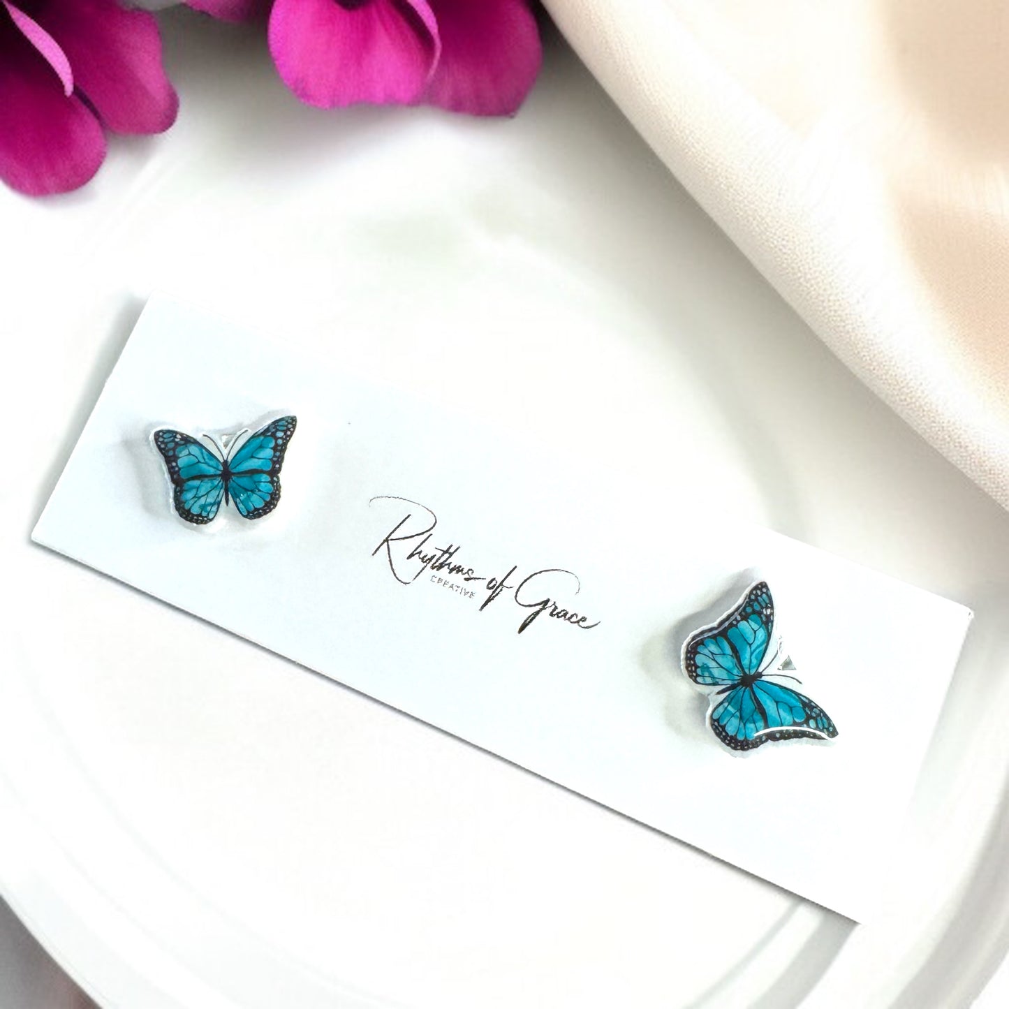 Flutter into Fashion with Our Butterfly Stud Earrings! 🌟