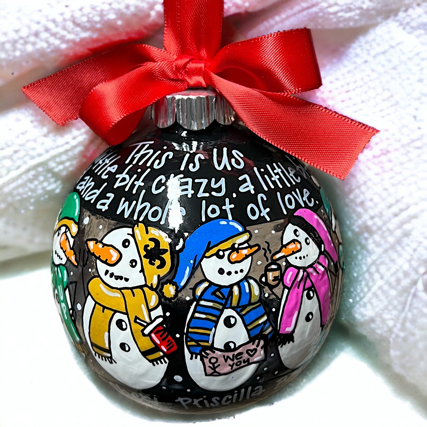 Snow Much Fun: Custom Family Ornament – Personalized Snow Family Keepsake!
