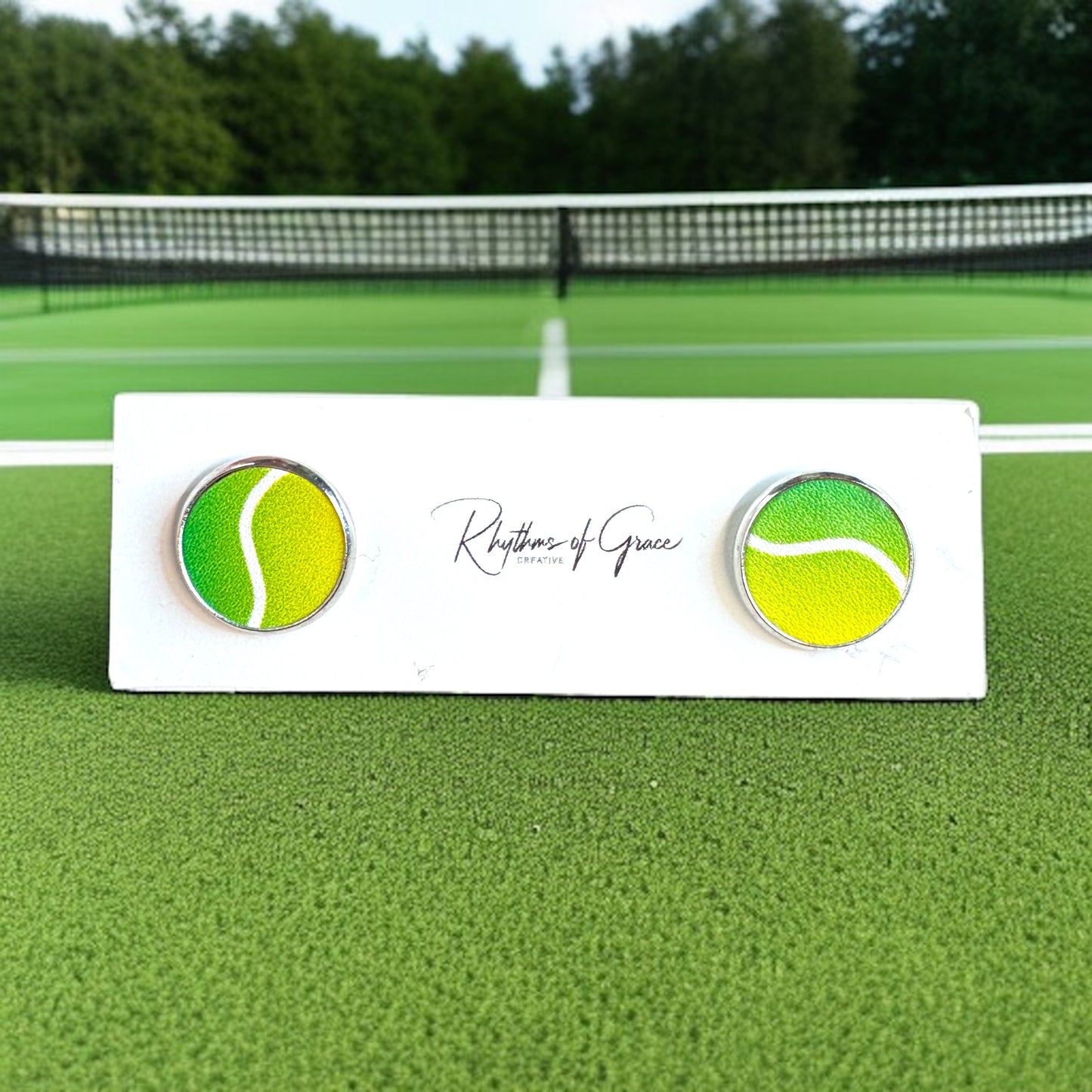 Game, Set, Match! Serve Up Style with Tennis Ball Stud Earrings 🎾