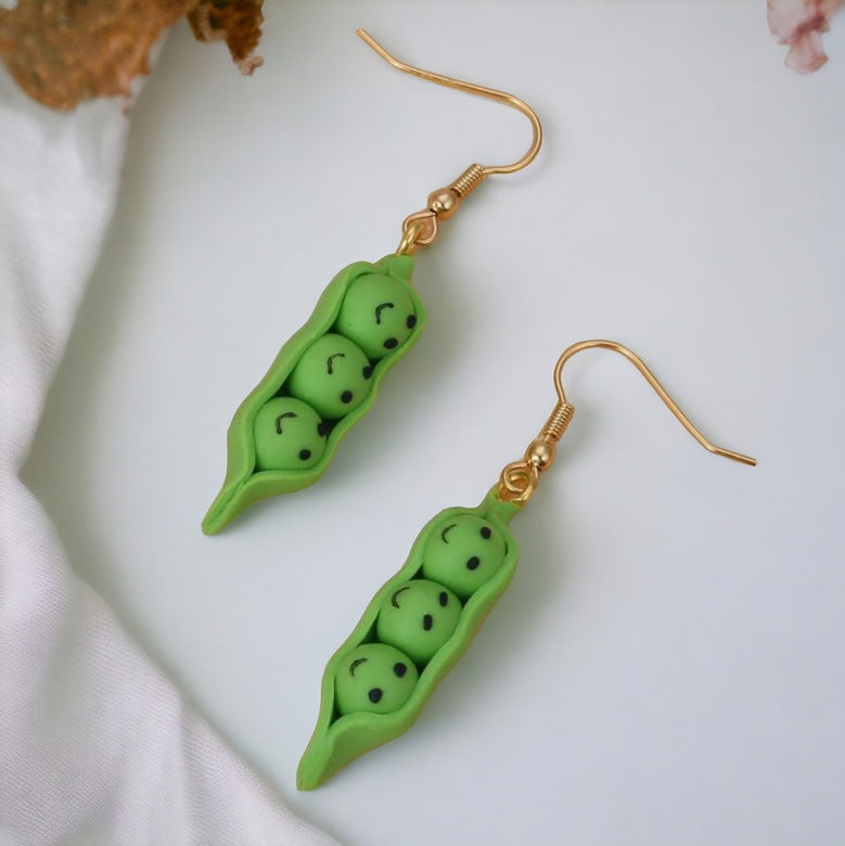 Three Peas in a Pod Earrings: The Perfect Pair for Every Friendship!