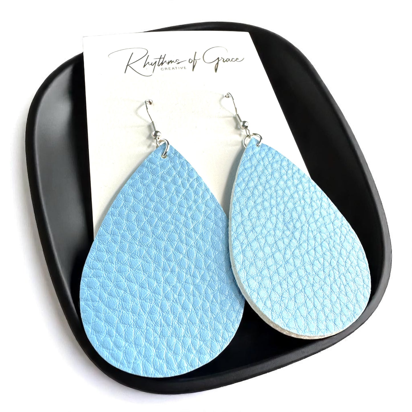 Teardrop Dream Earrings: Colorful Faux Leather Dangles for Every Occasion!