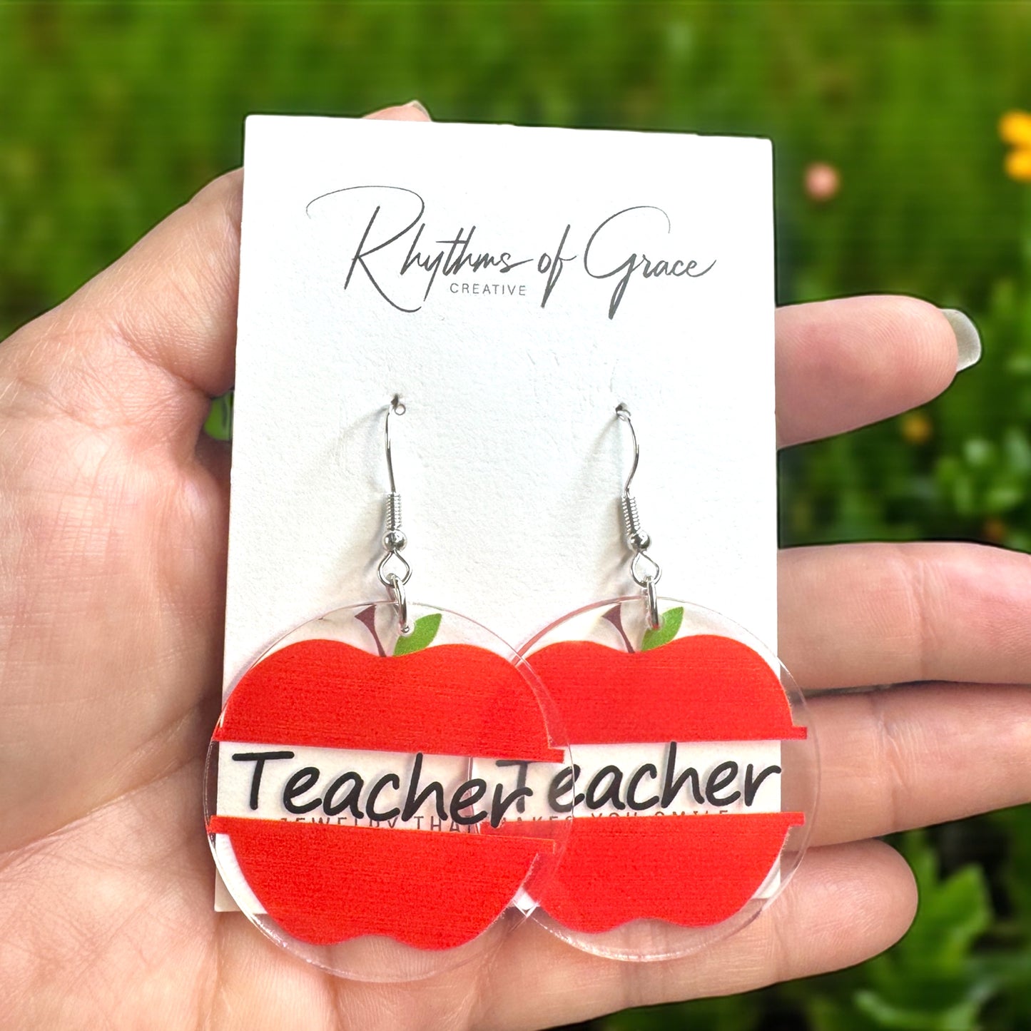Teacher Earrings Collection: Show Your Passion for Teaching! ๐ - Rhythms of Grace Creative