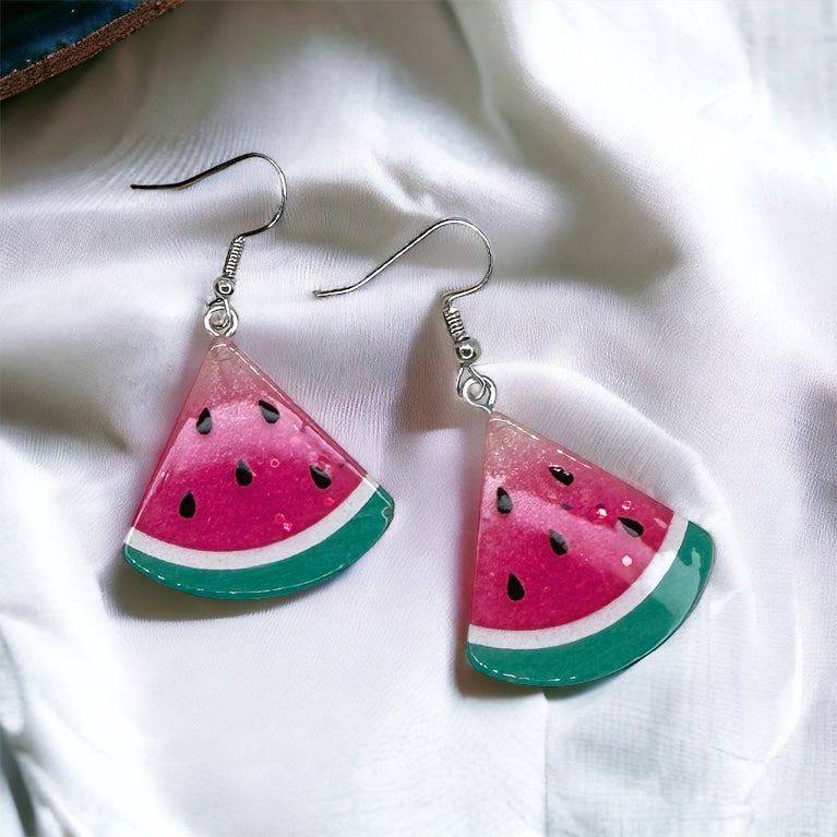 Juicy Watermelon Earrings - A Slice of Summer Fun! 🍉