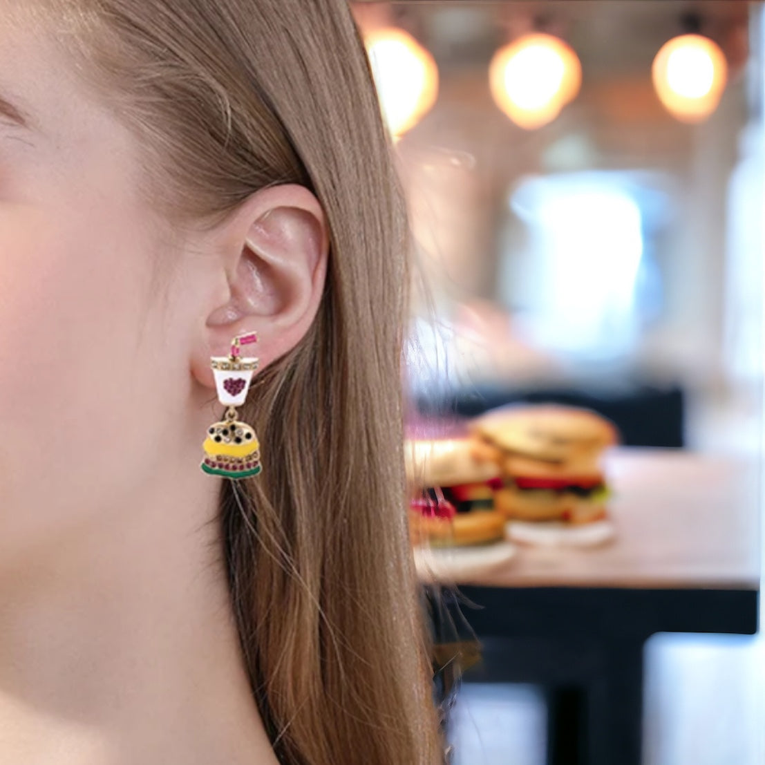 Fast Food Fun: Whimsical Junk Food Earrings for Every Foodie!