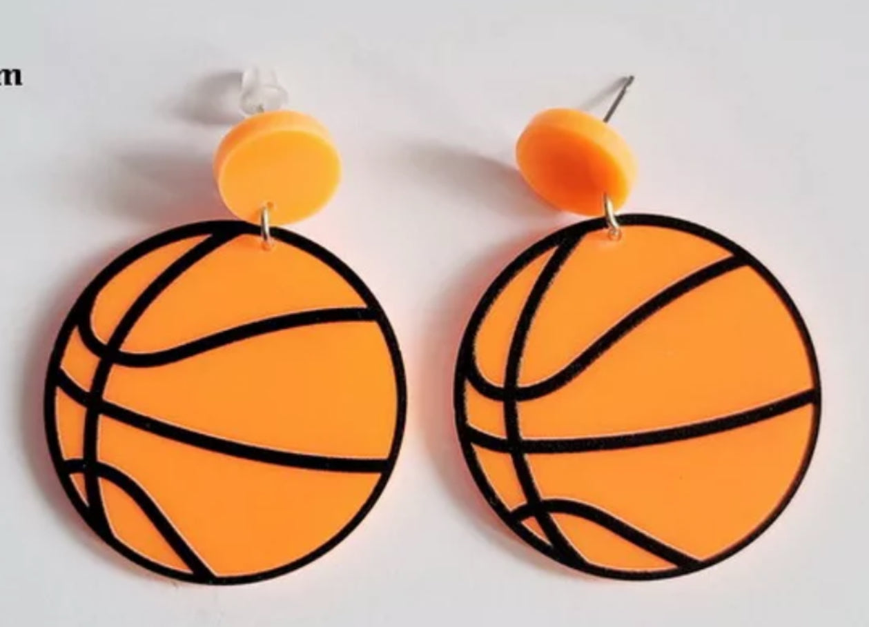 Score Big with Sports-Themed Dangle Earrings!