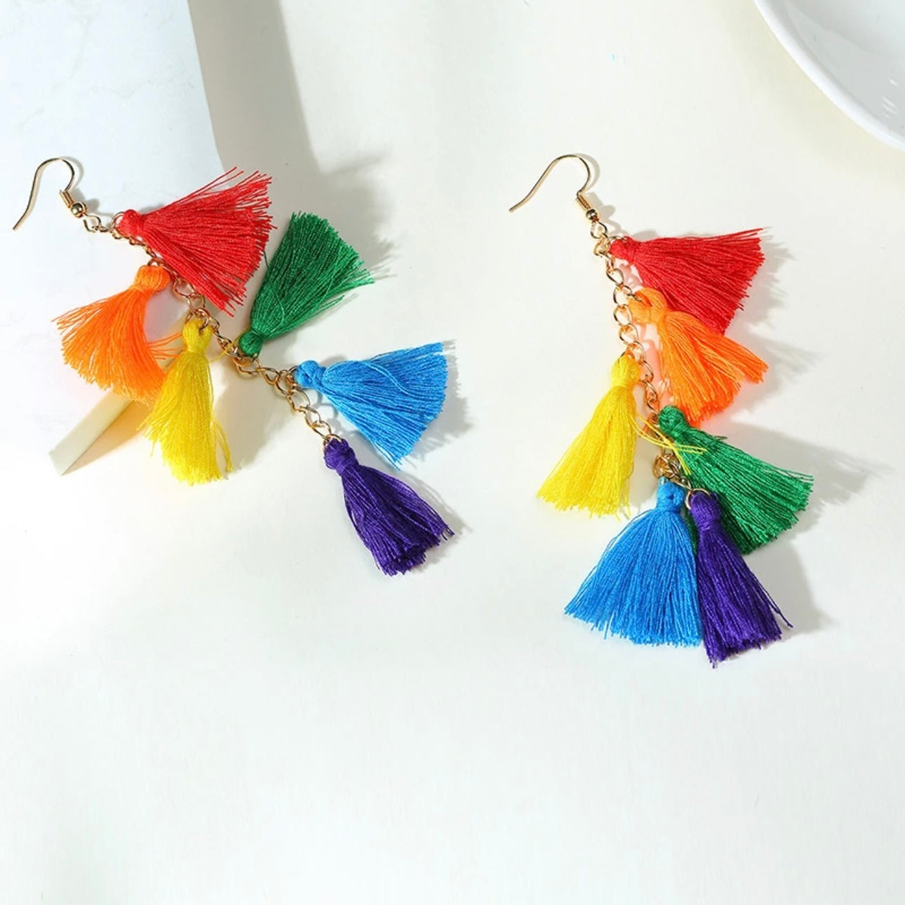Rainbow Bliss Tassel Earrings – Flash Your Pride in Style!
