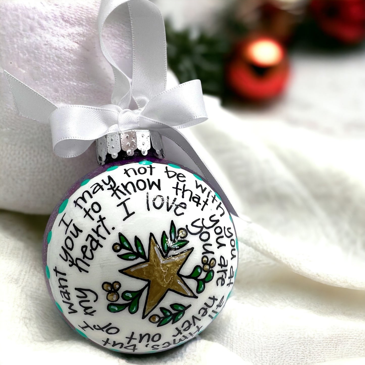 "Always in My Heart" Ornament - Personalized Christmas Keepsake