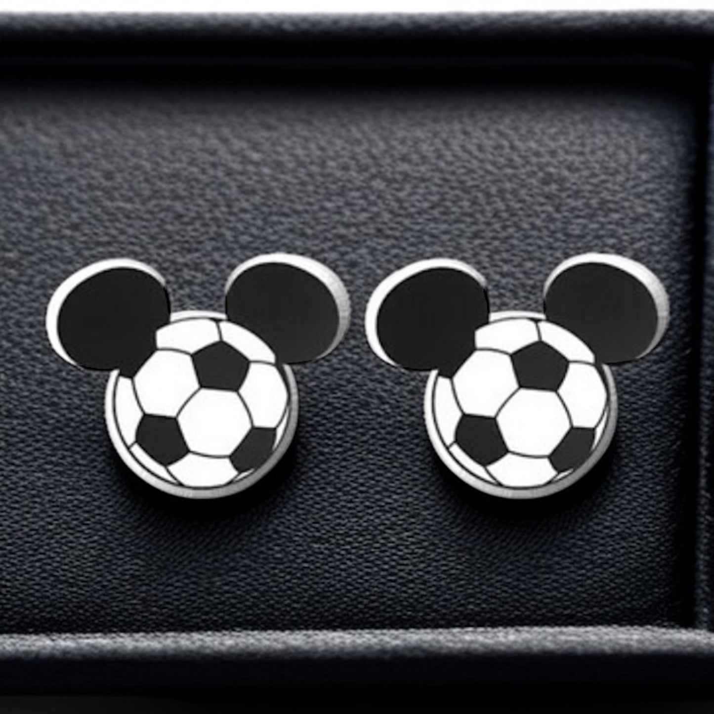 Mouse Ears Sports Stud Earrings: Jewelry for Athletes and Theme Park Lovers!