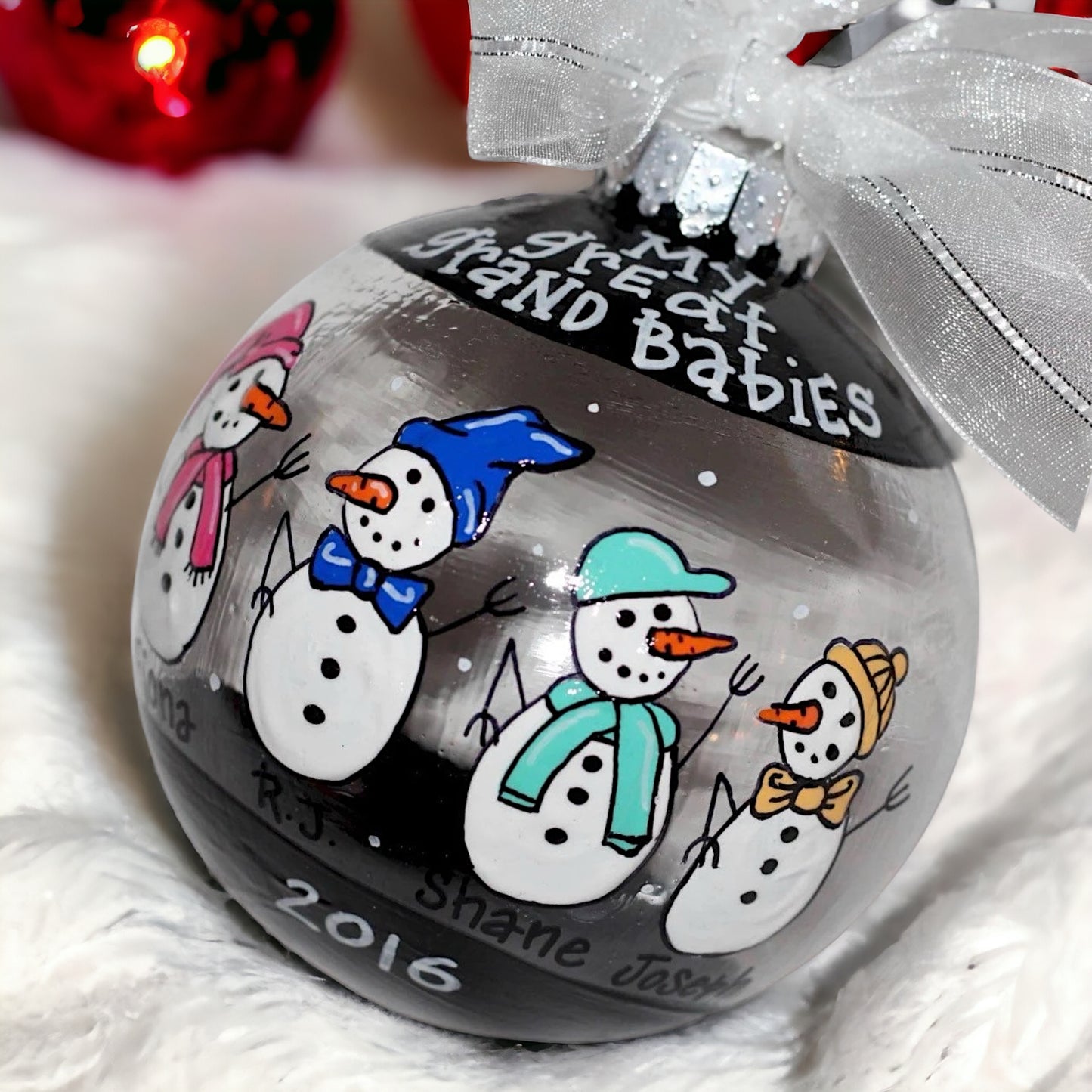 Snow Much Fun: Custom Family Ornament – Personalized Snow Family Keepsake!