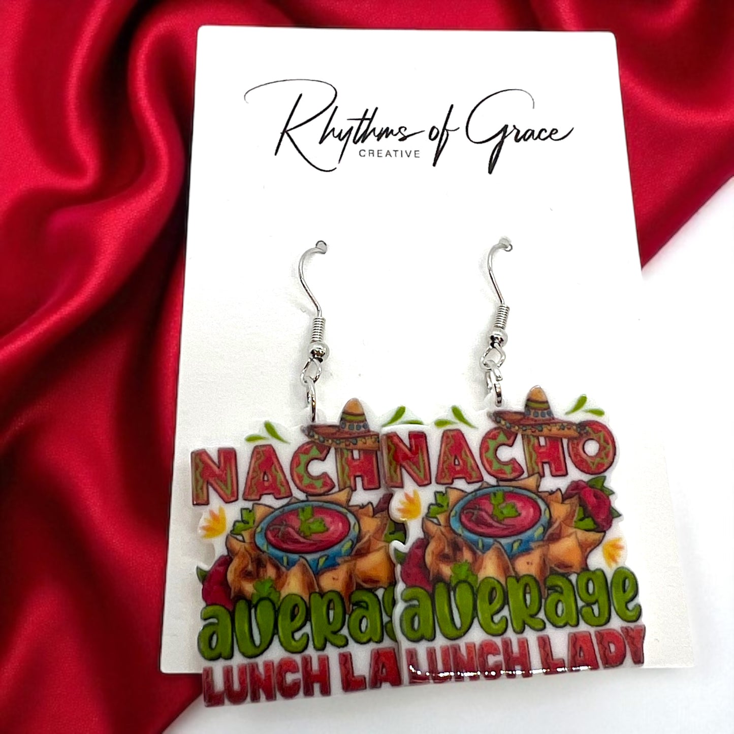 Lunch Lady Earrings: Celebrate the Heroes of the Cafeteria! 🌮 - Rhythms of Grace Creative