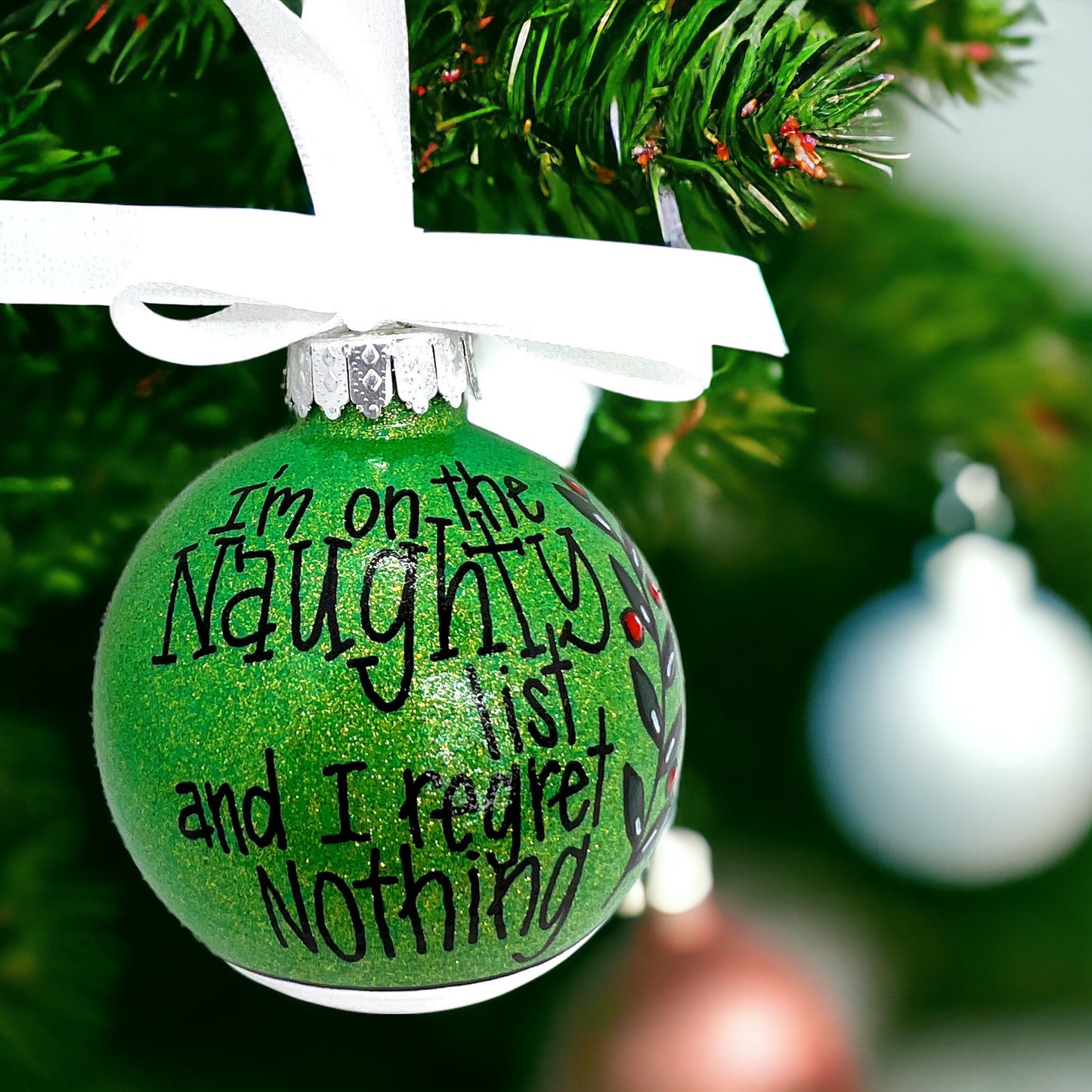 Naughty & Nice? I Choose Naughty! 🎄 Personalized Ornament for the Bold!