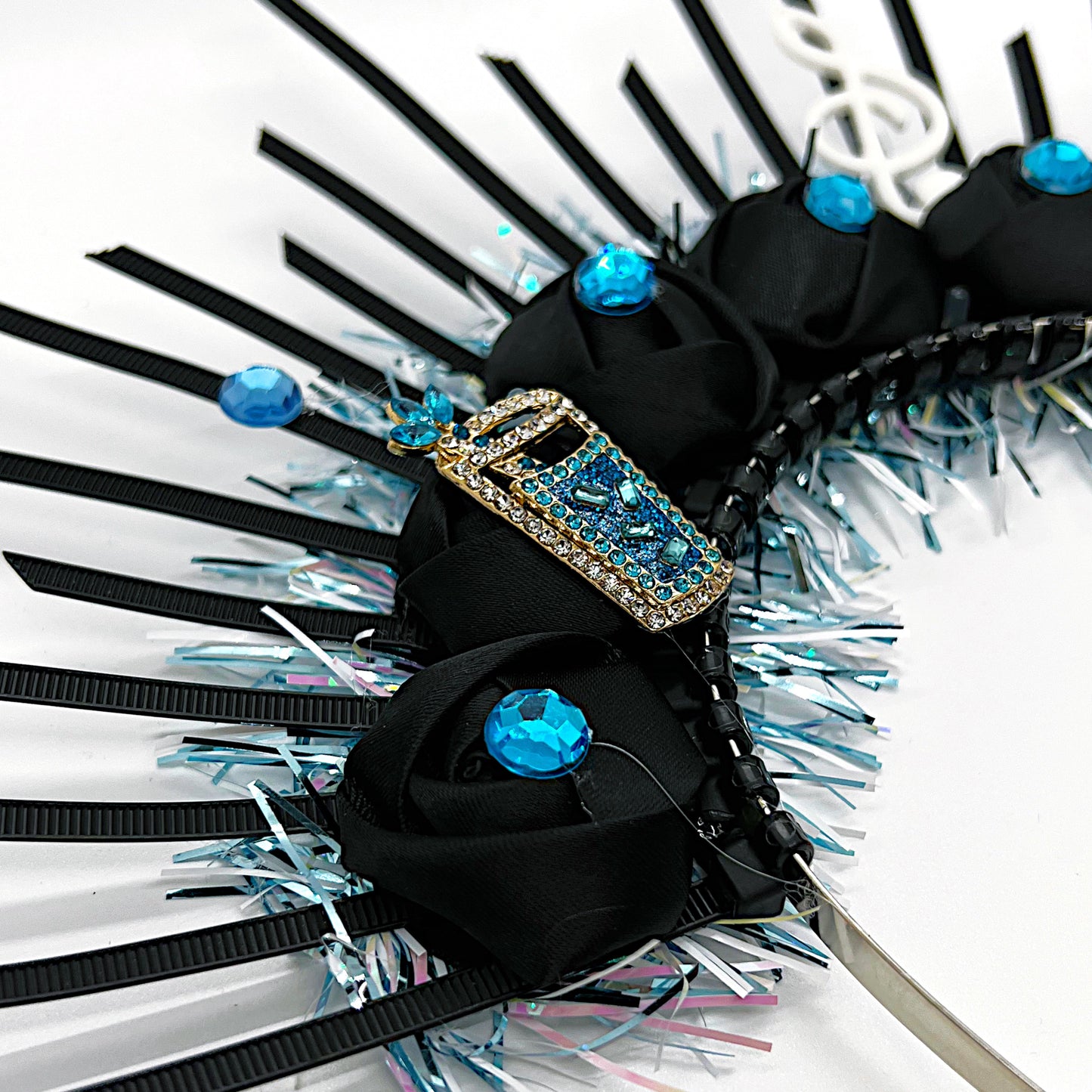 Unique Handmade Jazz Fest Headpiece – One-of-a-Kind Music-Inspired Accessory for Festivals & Parties!