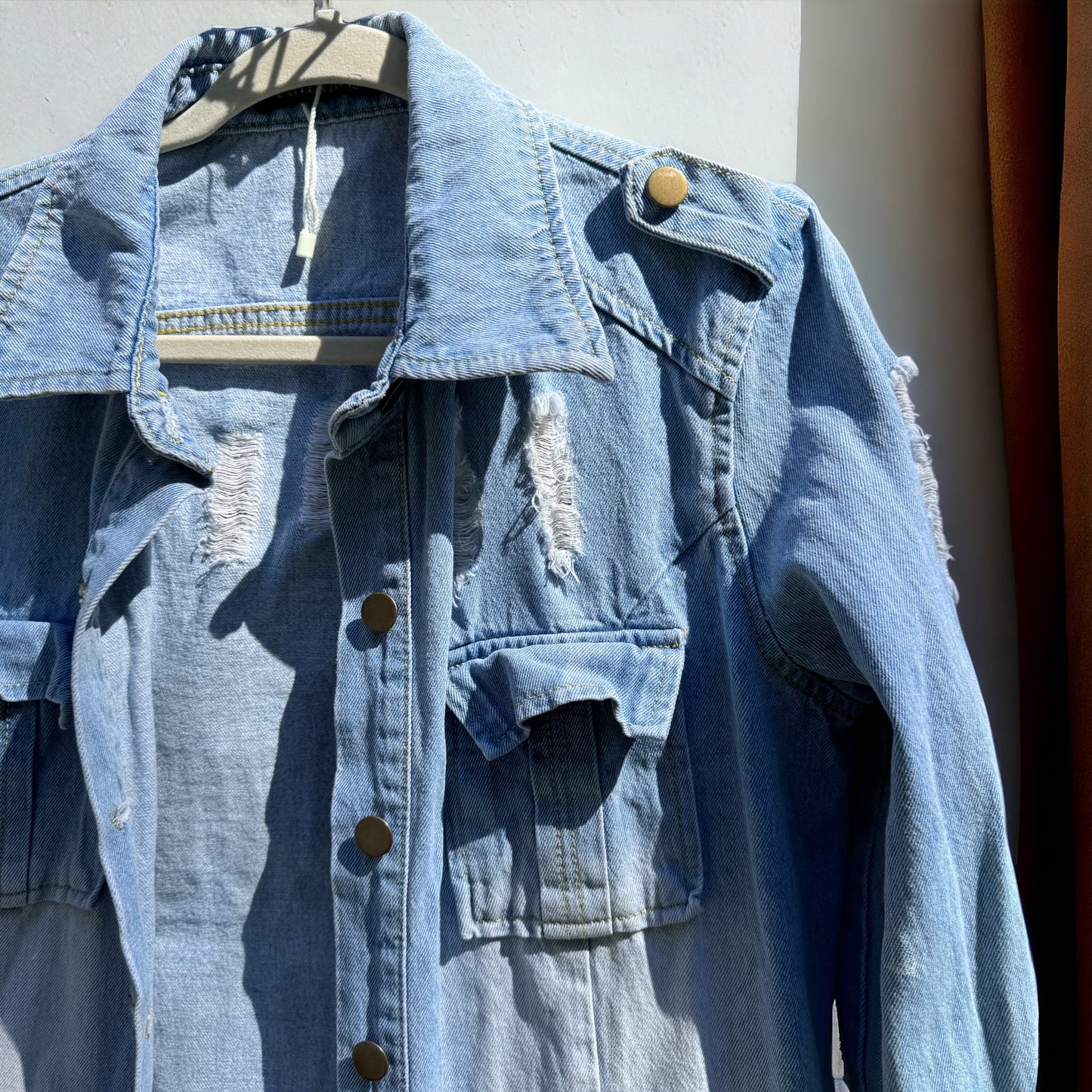 Tequila Vibes Only: Hand-Painted Jean Jacket for the Bold and Fabulous!