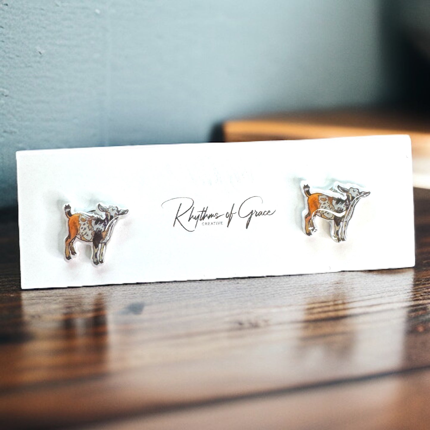 Goats Galore: Adorable Goat Stud Earrings! ๐