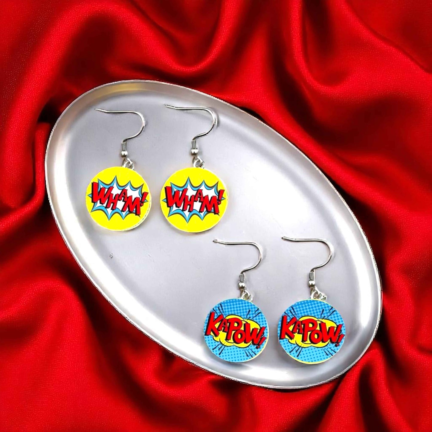 Superhero Sparkle: Dangle Earrings for Everyday Adventure!