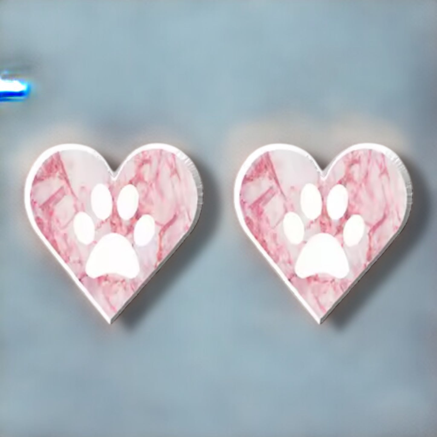 Paw-Heart Stud Earrings: A Purrfect Blend of Love and Whimsy!