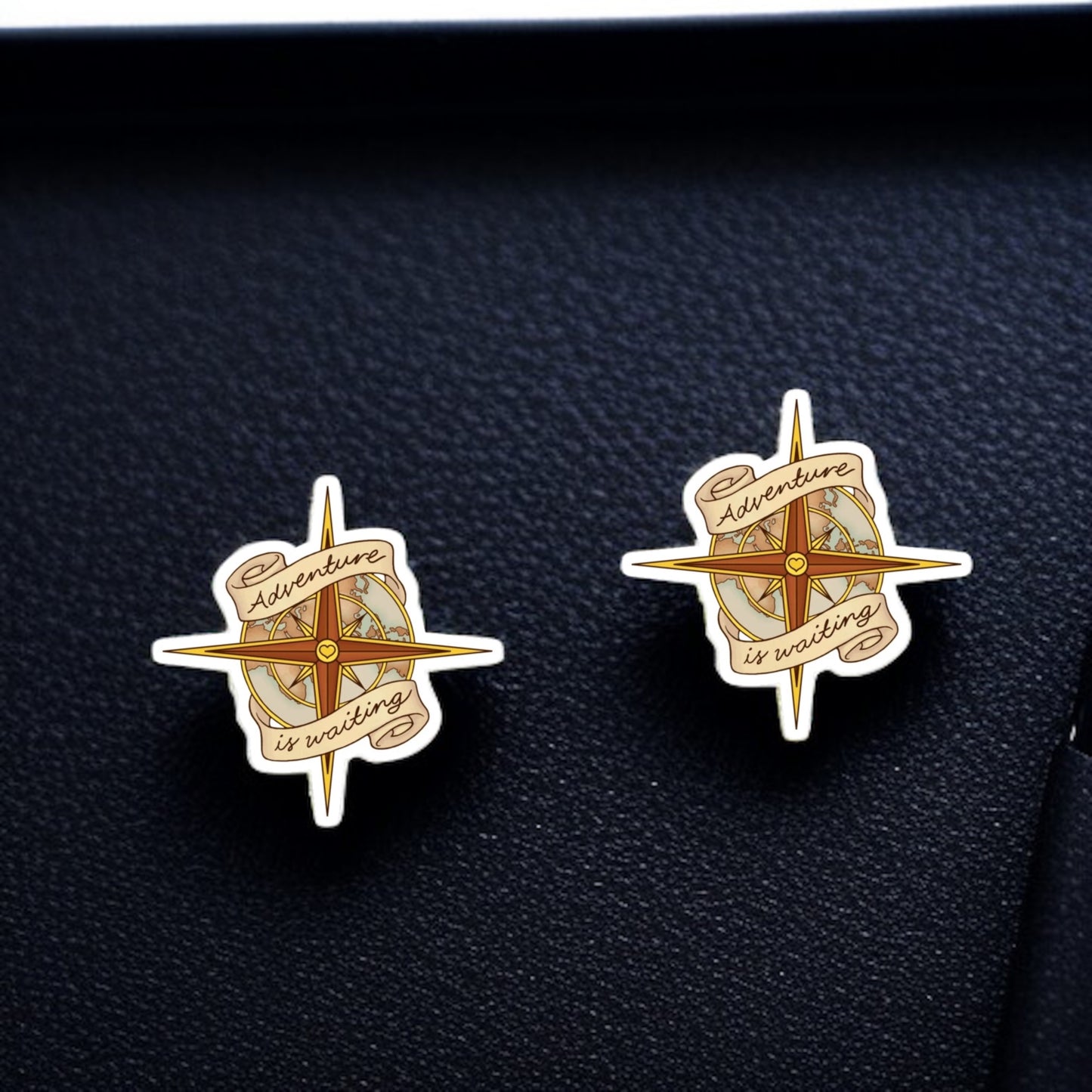Compass Your Style: Adventure Awaits Stud Earrings!