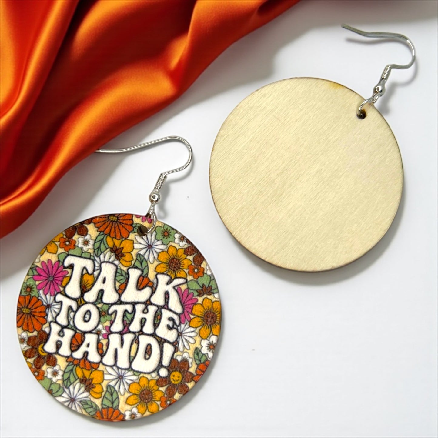 Talk to the Hand Earrings - Retro Sassy Vibe! 🌟 - Rhythms of Grace Creative