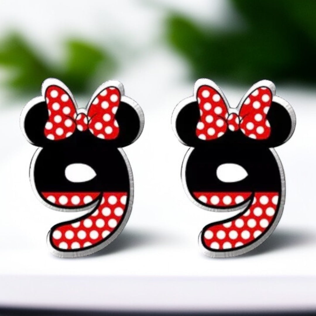 Whimsical Number Stud Earrings: Celebrate Your Age in Style!