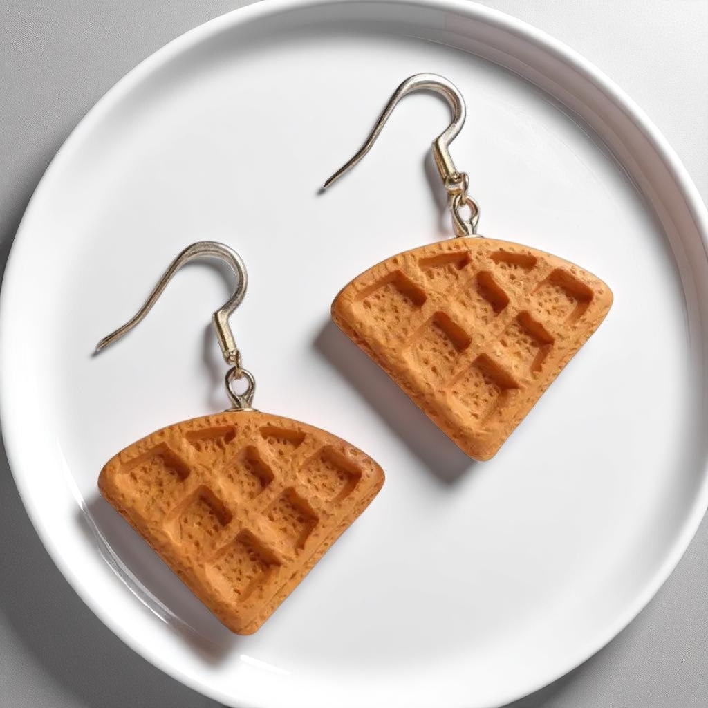 Wake Up Your Wardrobe with Waffle Earrings! 🧇✨