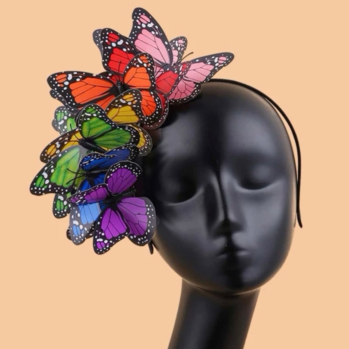 Colorul Butterfly Headband - Handmade Headpiece, Butterfly Headpiece, Floral Headband, Butterfly Costumer