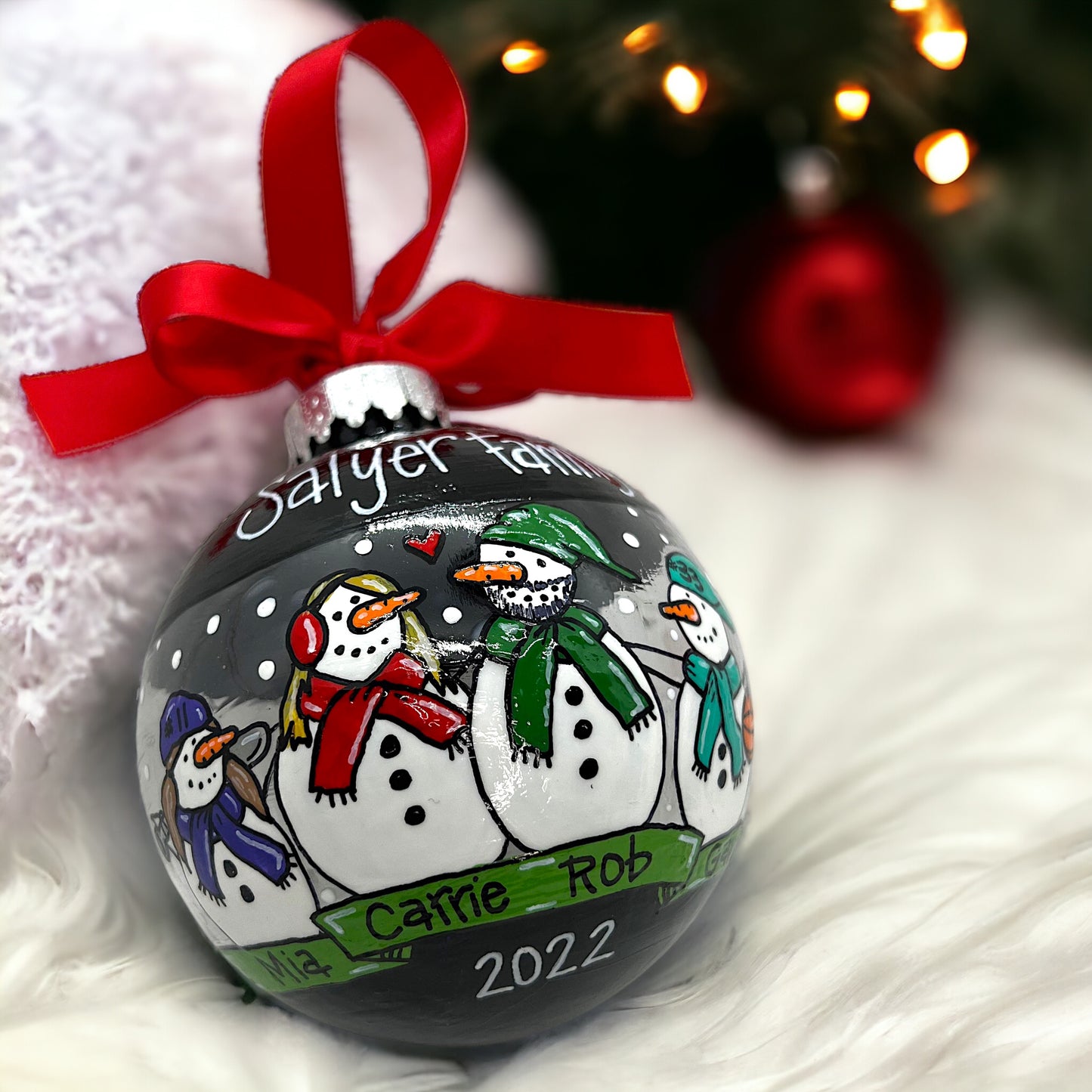 Snow Much Fun: Custom Family Ornament – Personalized Snow Family Keepsake!