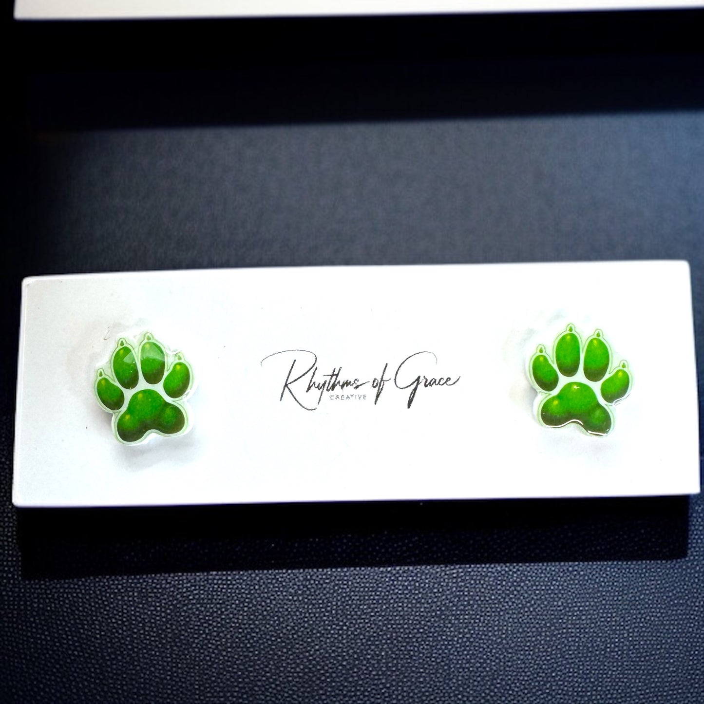 Vibrant Paw Print Studs – A Pawfect Gift! 🐾 10 Colors Available!