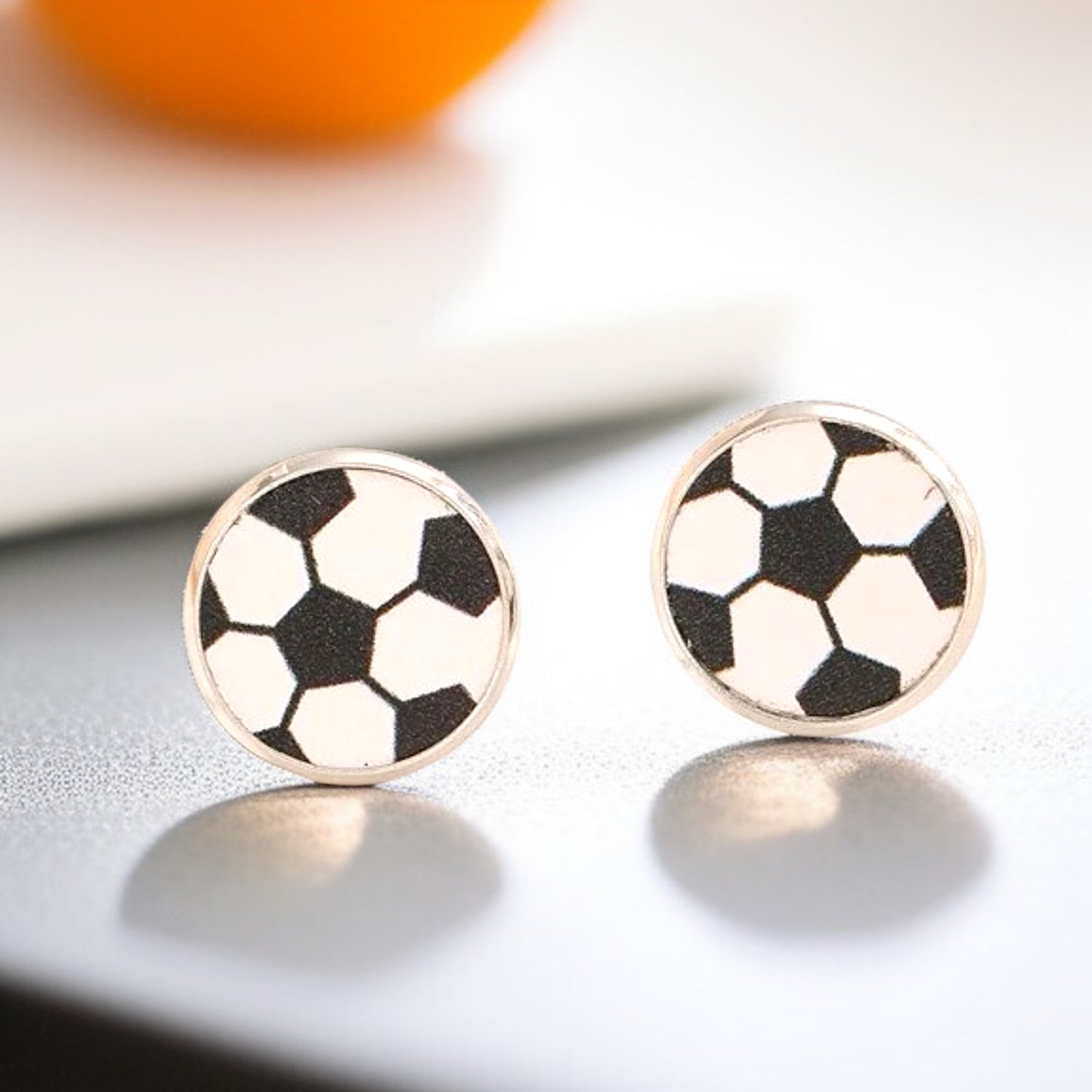 Kick Off Your Style Game with Soccer Ball Stud Earrings! ⚽️