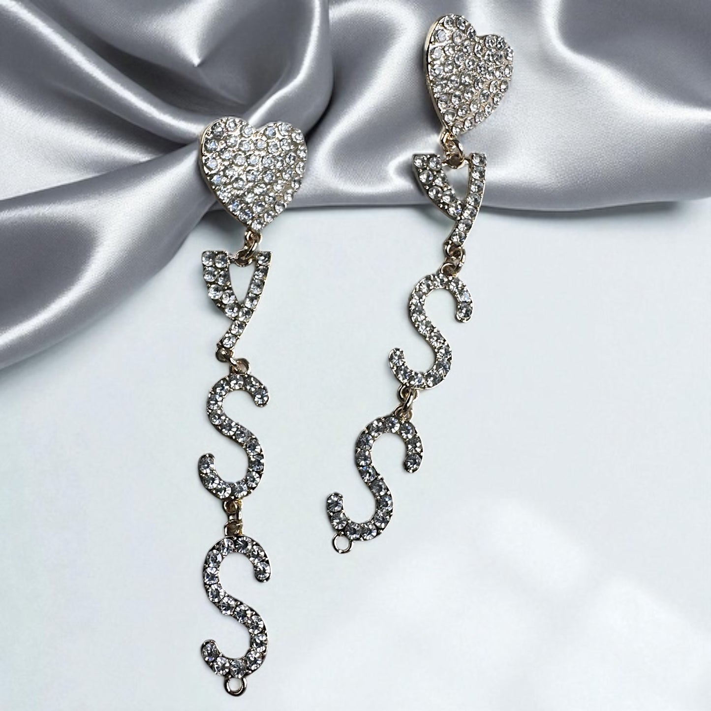 YSSS! Rhinestone Drop Earrings – Statement Bling for Bold Queens 💎