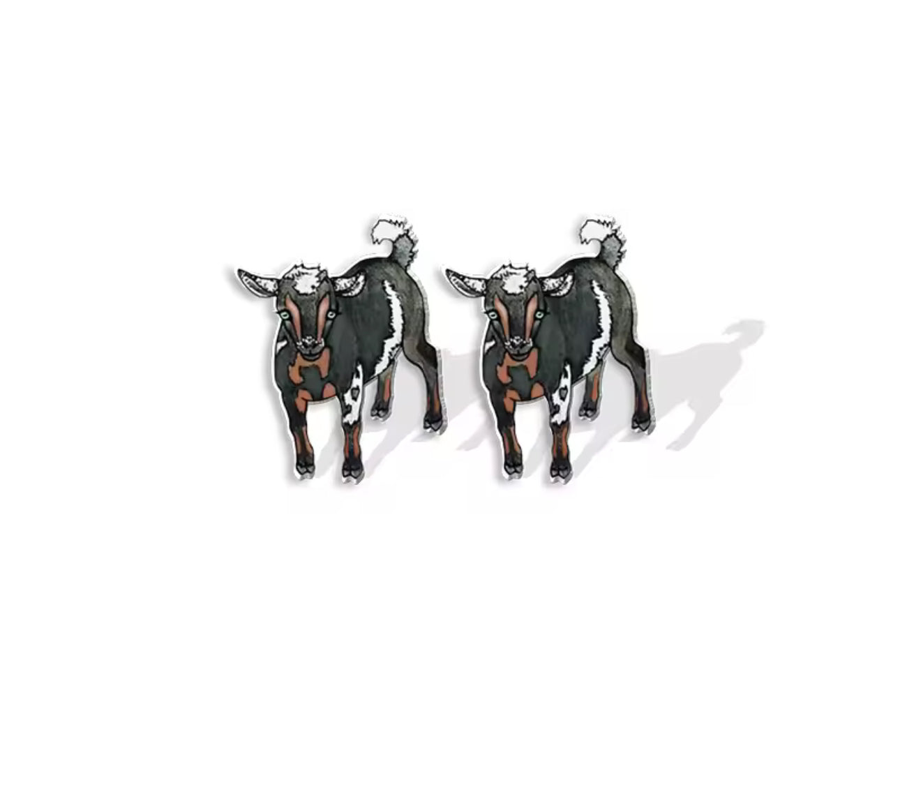 Goats Galore: Adorable Goat Stud Earrings! ๐