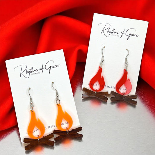 Campfire Chic: Dazzling Earrings to Spark Your Adventure!