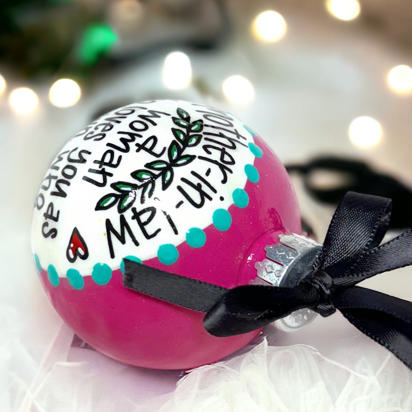 Heartfelt Mother-in-Law Christmas Ornament – Personalized & Hand-Painted Keepsake!