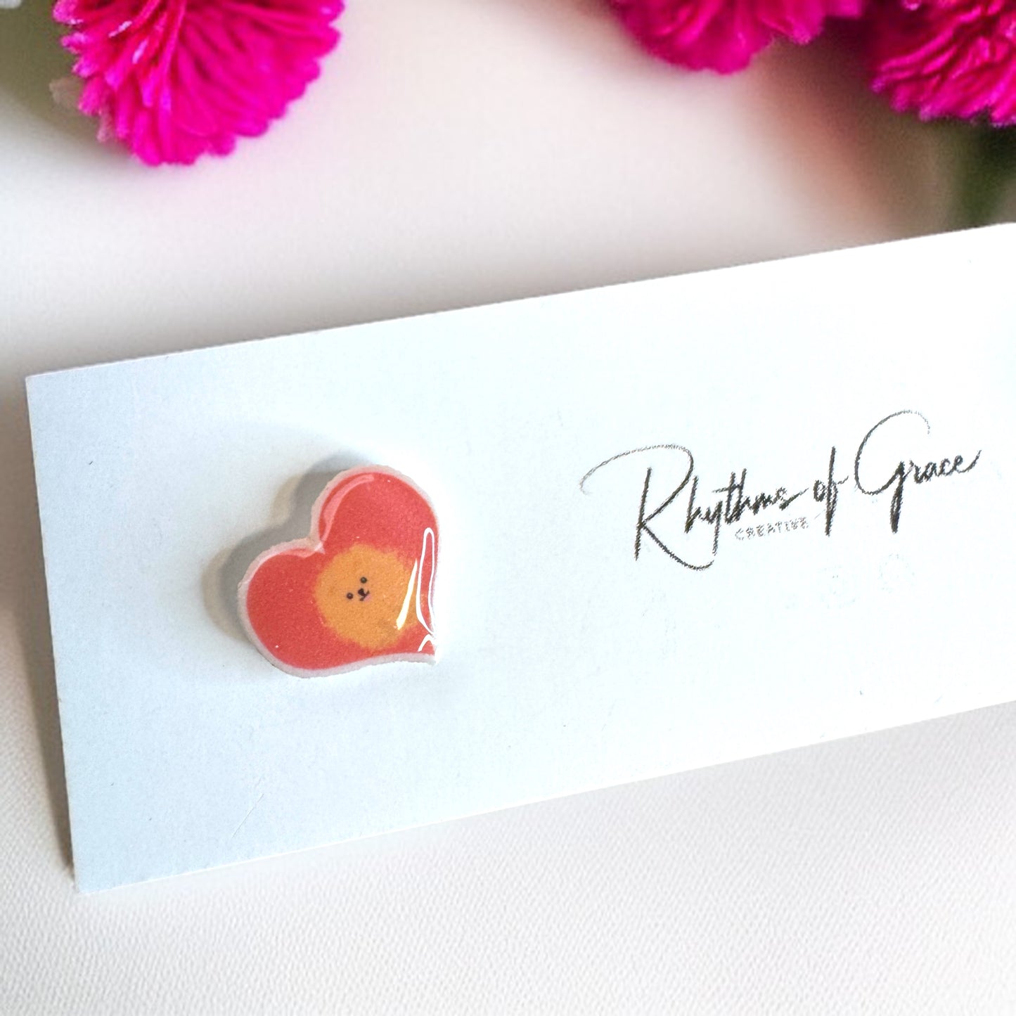 Paws & Hearts: Pomeranian Love Stud Earrings