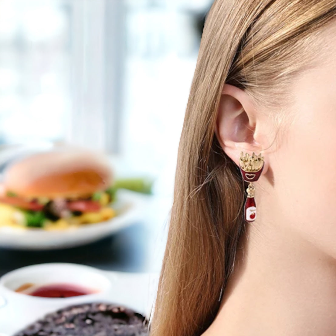 Fast Food Fun: Whimsical Junk Food Earrings for Every Foodie!
