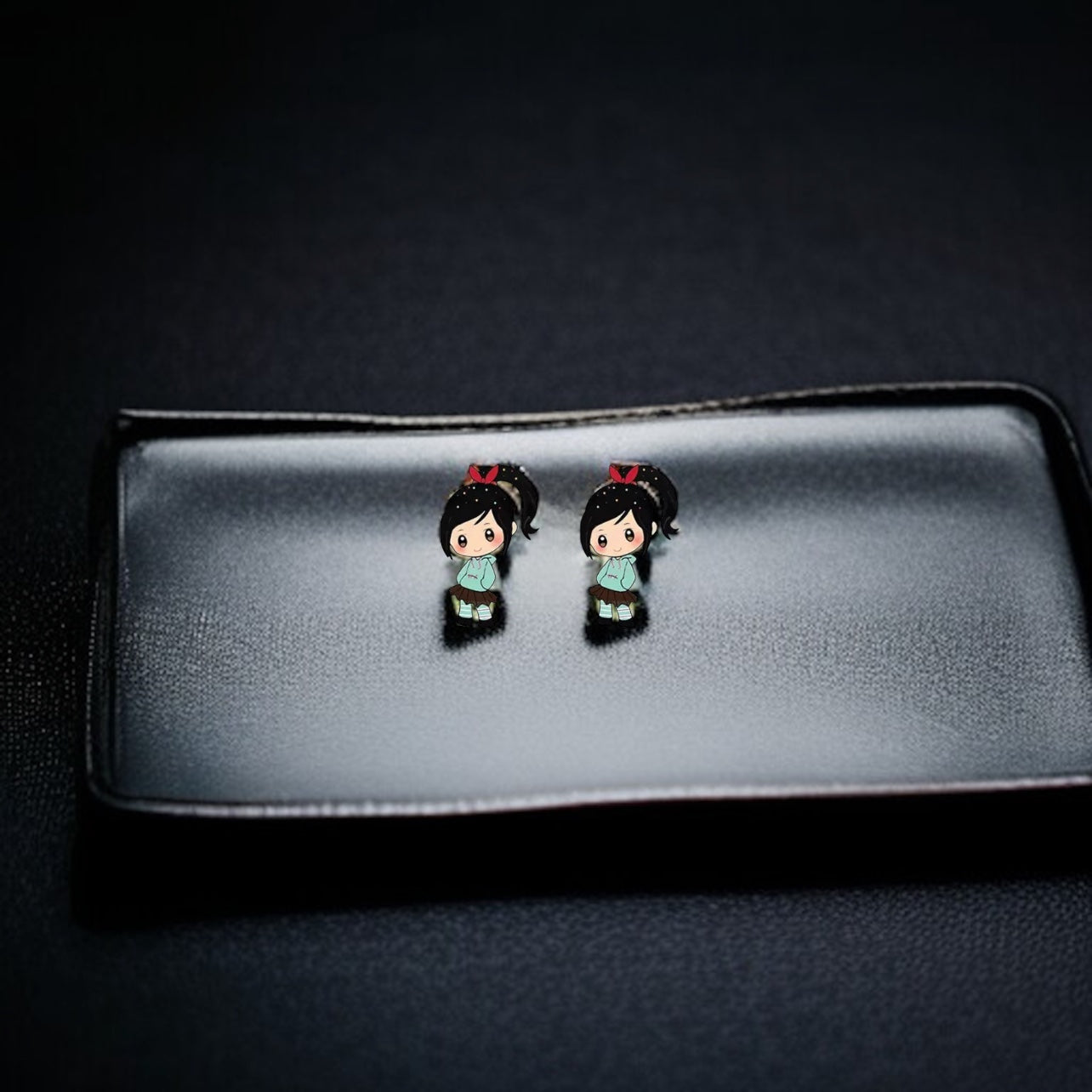 Enchanting Cartoon Princess Stud Earrings - Sparkle Like Royalty! đź‘‘