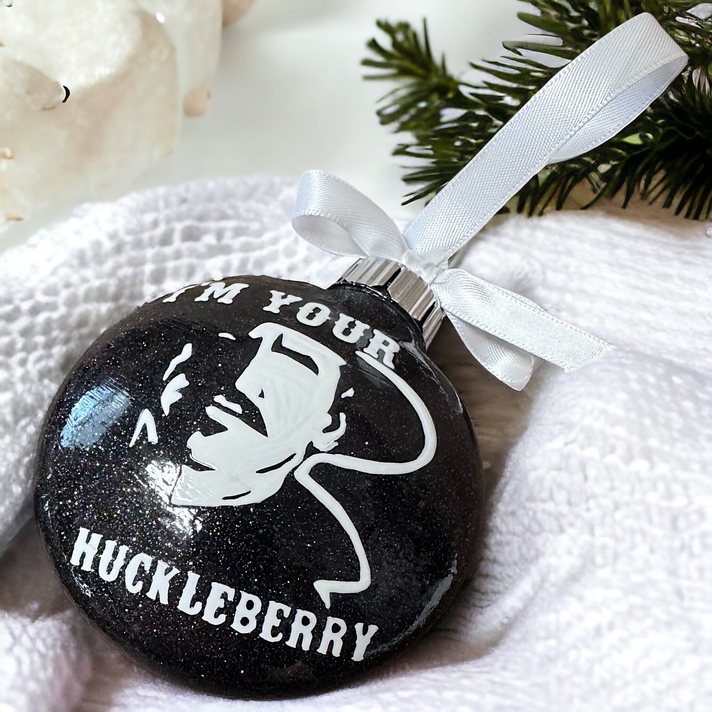 Doc Holliday Vibes: “I’m Your Huckleberry” Christmas Ornament